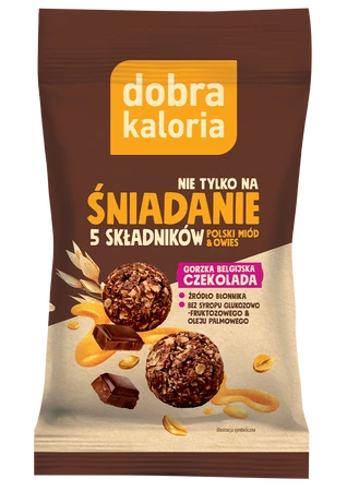 Kulki śniadaniowe gorzka belgijska czekolada 40 g