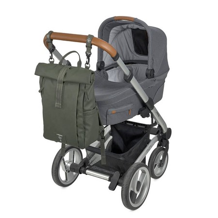Lassig Green Label Plecak dla mam z akcesoriami Rolltop Up Backpack olive