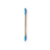 Humble brush, Ekologiczne patyczki do uszu bambus i naturalna bawełna, BLUE, niebieskie, 100szt