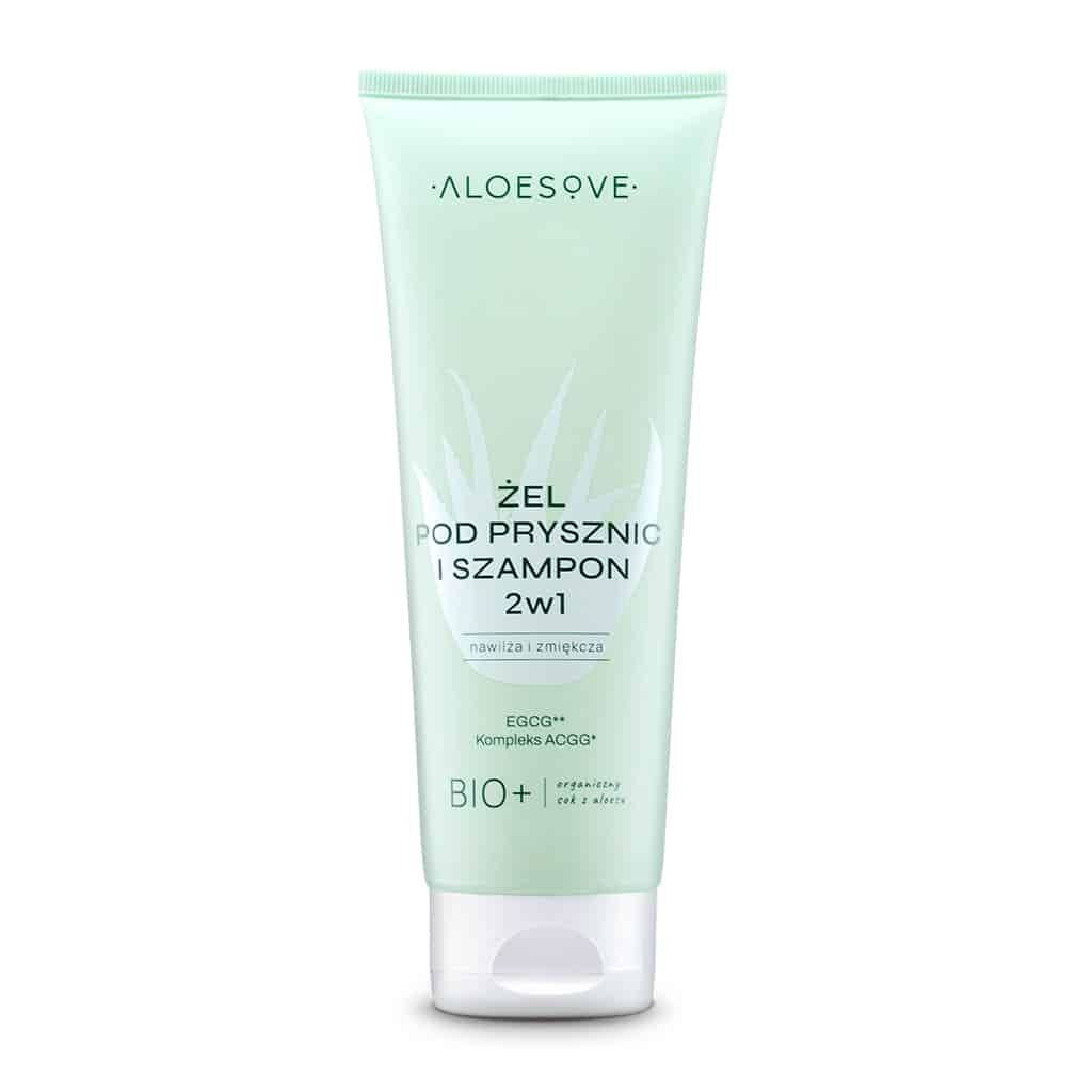 ALOESOVE Żel pod prysznic i szampon 2w1 250 ml - Nabea.pl