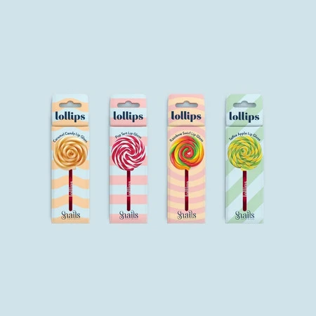 Snails, Lollips Caramel Candy, Brokatowy błyszczyk do ust dla dzieci, 3 ml