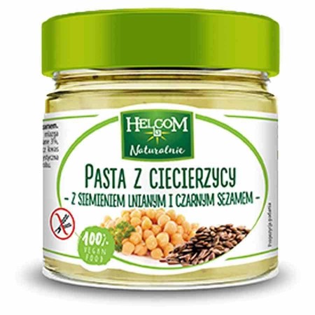  Helcom − Pasta z ciecierzycy z siemieniem i sezamem − 190 g