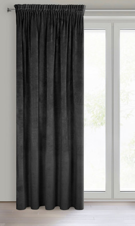 ZASŁONA GOTOWA VILLA NA TAŚMIE 140 X 270 CM CZARNY