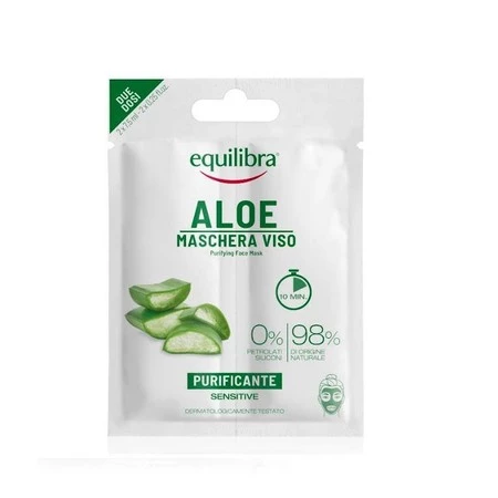 Equilibra Aloesowa oczyszczająca maseczka do twarzy 2 x 7,5ml