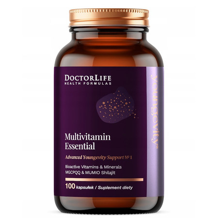 Doctor Life Multivitamin Essential bioaktywne witaminy & minerały suplement diety 100 kaps.