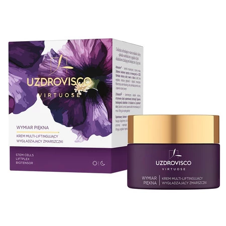 Uzdrovisco, Virtuose, Wymiar piękna, krem multi-liftingujący wygładzający zmarszczki, 50 ml