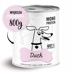Paka Zwierzaka Pepe Duck 99% kaczka- karma mokra dla psa - 800g