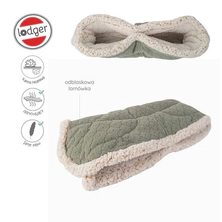 Lodger Polarowa mufka do wózka szałwiowa Fleece Elm