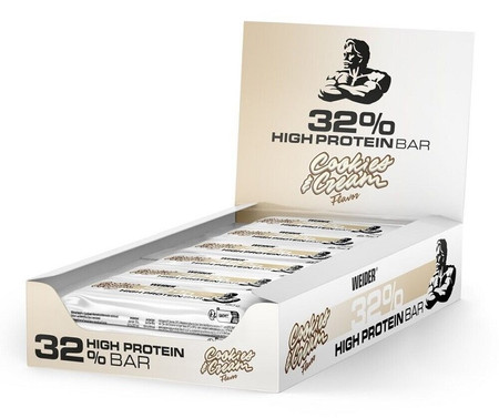 Weider 32% High Protein Bar batony proteinowe 12 szt. x 60 g smak ciasteczkowe