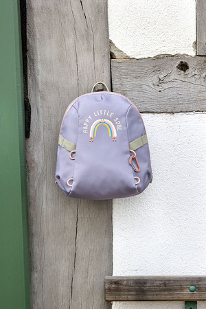 Lassig Plecak do przedszkolaTiny Outdoor Rainbow pastel lilac