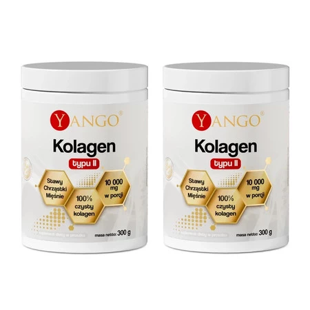 Zestaw 2x Yango Kolagen wołowy czysty typu II 300 g
