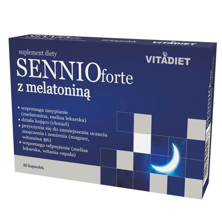  Vitadiet Sennio Forte Z Melatoniną 30 Kaps.