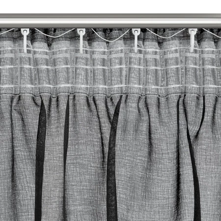 FIRANA GOTOWA MARION NA TAŚMIE 140 X 270 CM CZARNY