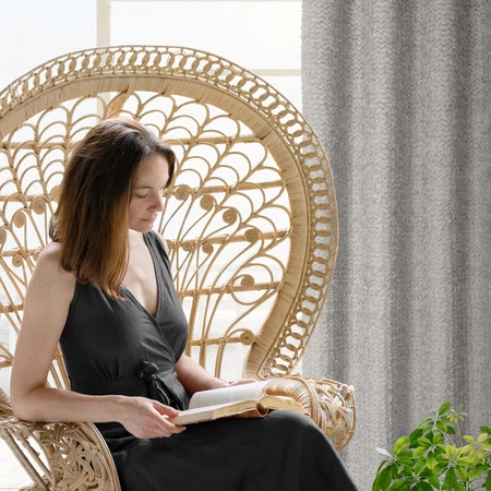 ZASŁONA GOTOWA TIFFANY 135 X 250 CM SREBRNY