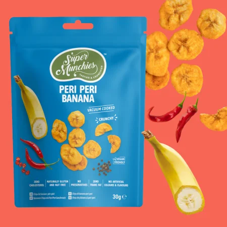 Super Munchies Chipsy Bananowe Peri Peri 30g
