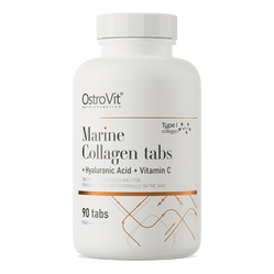 OstroVit Kolagen Morski + Kwas Hialuronowy + Witamina C - 90 tabl.