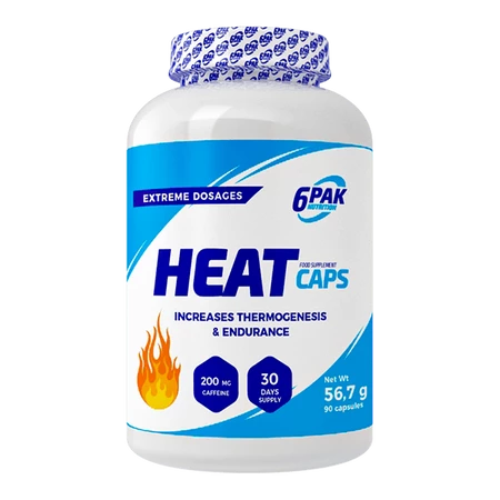 6PAK HEAT CAPS 90cap