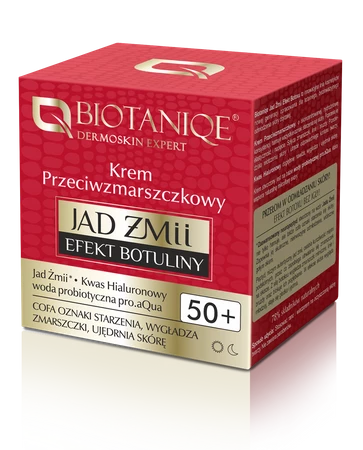 Biotaniqe Jad Żmii Efekt Botoxu, Krem Przeciwzmarszczkowy 50+, 50 ml