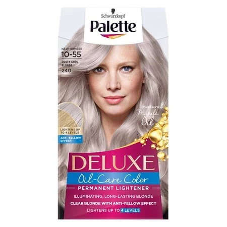 Deluxe Oil-Care Color farba do włosów trwale koloryzująca z mikroolejkami 240 Chłodny Blond