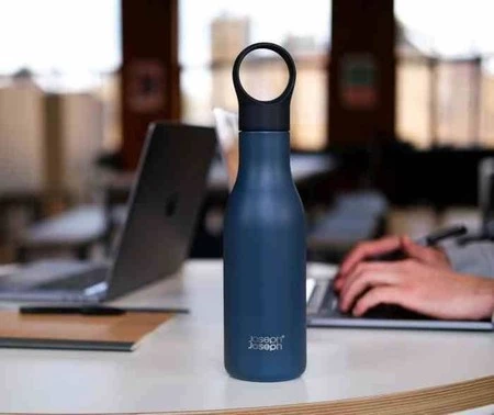 JJ - Butelka termiczna stalowa 500ml Loop™, niebie