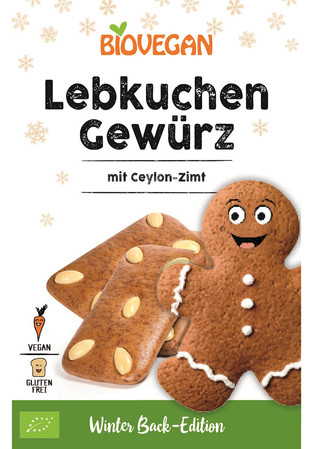 BIO VEGAN PRZYPRAWA DO PIERNIKA Z CYNAMONEM CEJLOŃSKIM BEZGLUTENOWA BIO 15 g