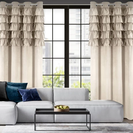 ZASŁONA GOTOWA AURA 140 X 250 CM BEŻOWY