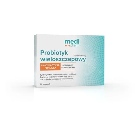 medi pharm Probiotyk wieloszczepowy 20 kaps.