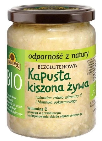 KOWALEWSKI KAPUSTA KISZONA ŻYWA NIEPASTERYZOWANA BEZGLUTENOWA BIO 400 g