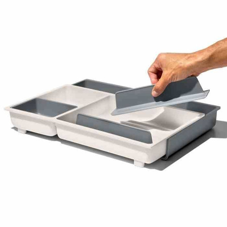 OXO-Organizer regulowany do szuflad L szaryGoodGri