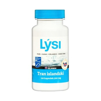 Lysi Tran islandzki Lýsi 500 mg - 120 kaps