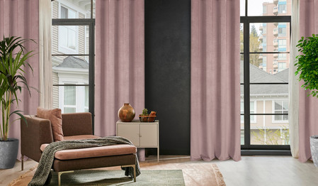 ZASŁONA GOTOWA ELIZA 140 X 250 CM PUDROWY RÓŻ