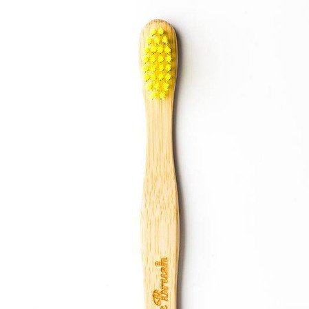 Humble Brush, Bambusowa szczoteczka do zębów dla dzieci, UltraSoft, żółta