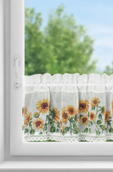 FIRANA GOTOWA HELIA NA TAŚMIE 150 X 30 CM BIAŁY