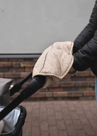 Lodger Wodoodporna mufka do wózka jasnobeżowa Taslon Birch