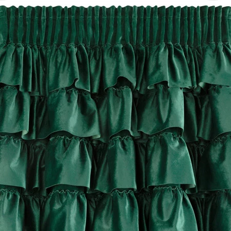 ZASŁONA GOTOWA AURA NA TAŚMIE 140 X 270 CM CIEMNOZIELONY