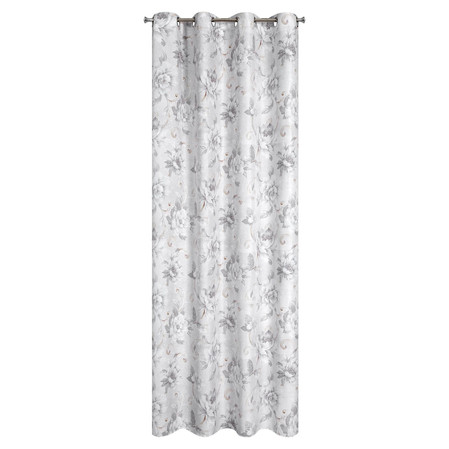 ZASŁONA GOTOWA SIENNA 140 X 250 CM SREBRNY