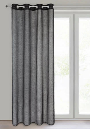 ZASŁONA GOTOWA AGIS 140 X 250 CM CZARNY