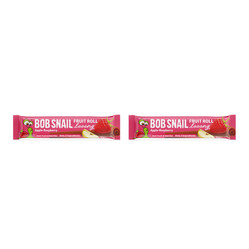 Zestaw: 2x PRZEKĄSKA ROLL LONG JABŁKO - MALINA BEZ DODATKU CUKRÓW 15 g - BOB SNAIL
