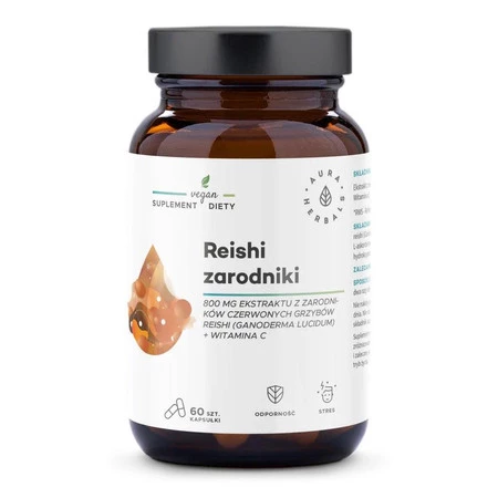 Aura Herbals Reishi zarodniki 800 mg 60 k