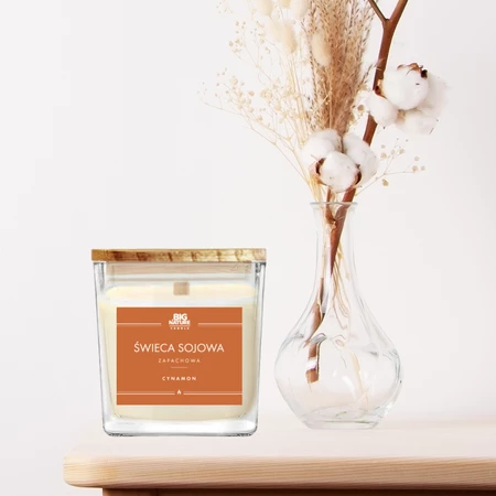 Świeca sojowa o zapachu CYNAMON 450g
