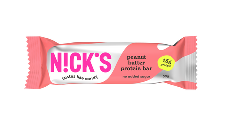 N!CK'S Nicks Peanut Butter Protein Bar Baton proteinowy Masło Orzechowe 50g