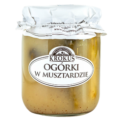 KROKUS OGÓRKI KONSERWOWE W MUSZTARDZIE 500 g (250 g)