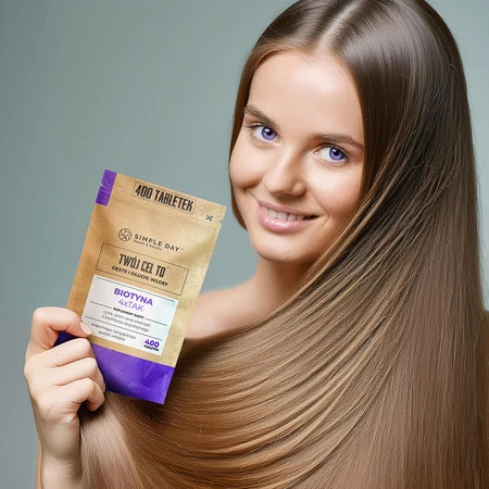 Twój Cel To Biotyna 4xTAK z naturalnym krzemem na piękne włosy, skórę, paznokcie 400 tabl.