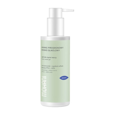 Derm żel do mycia twarzy z kwasem pirogronowym i glikolowym 150ml