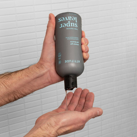 Attitude SUPER LEAVES MEN, Żel pod prysznic, dla mężczyzn - Eukaliptus i szałwia, 415 ml