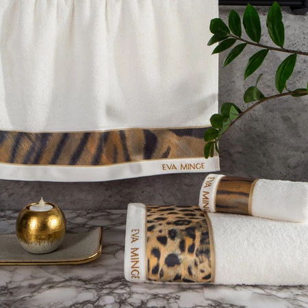 Komplet Ręczników Eva 23 46 x 36 x 7 cm, Kremowy