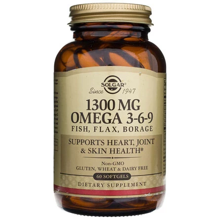 Solgar Omega 3-6-9 Fish, Flax, Borage 60 kaps.