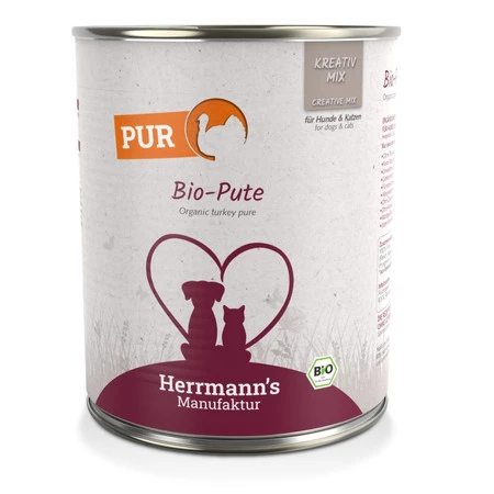 HERRMANN'S MANUFAKTUR Kreativ Mix Bio Pute - 100% indyk ekologiczny (800g)
