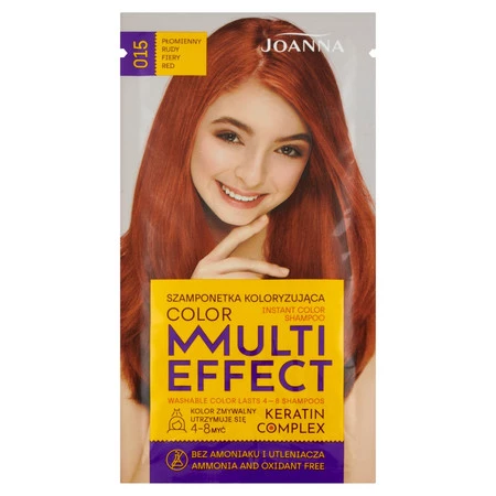 Szamponetka koloryzująca 015 Płomienny Rudy 35g