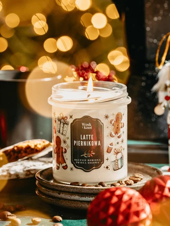 Woskiknot świeca sojowa Piernikowa Latte